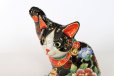 Photo5: Japanese Lucky Cat Kutani Porcelain Maneki Neko gogo black kokuseika H 16.5cm  (5)