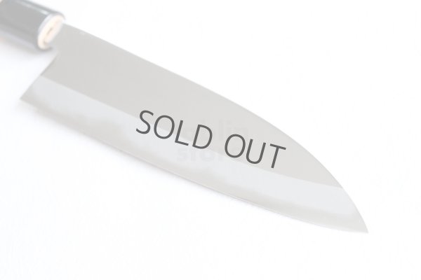 Photo8: Daisuke Nishida hand forged white 1 steel Polished wa Petty knife 150mm