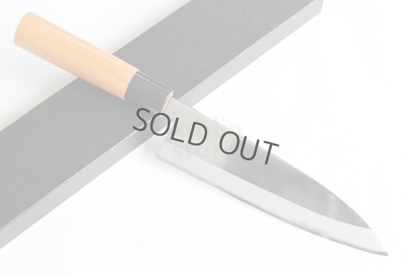 Photo12: Daisuke Nishida hand forged white 1 steel Polished funayuki Gyuto knife 180mm