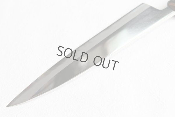 Photo3: Daisuke Nishida hand forged white 1 steel Polished funayuki Gyuto knife 180mm