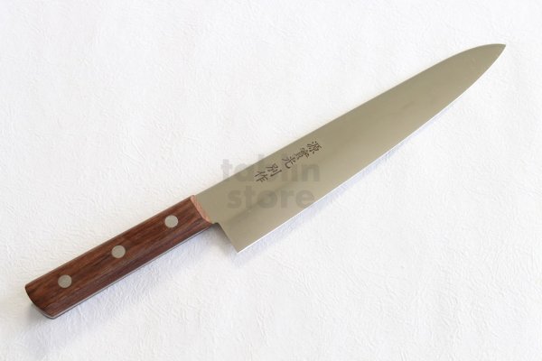 Photo2: Jikko Bessaku Die steel Japanese Chef's knife Gyuto Butcher Rosewood