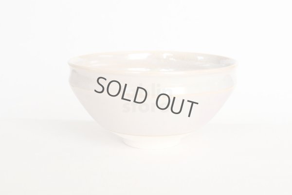 Photo6: Mino yaki ware Japanese tea bowl Haku white rastar kyo chawan Matcha Green Tea