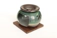 Photo2: Tokoname YT Japanese green tea aroma Tea Incense Burner Yamafusa leaf H8.4cm (2)