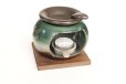 Photo6: Tokoname YT Japanese green tea aroma Tea Incense Burner Yamafusa leaf H8.4cm