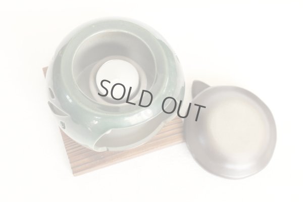 Photo4: Tokoname YT Japanese green tea aroma Tea Incense Burner Yamafusa leaf H8.4cm