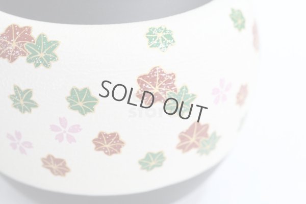 Photo3: Tokoname Japanese tea pot kyusu YT Shohou autumn leaves white 420ml