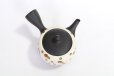 Photo2: Tokoname Japanese tea pot kyusu YT Shohou autumn leaves white 420ml (2)