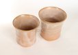 Photo7: Hagi ware kumi yunomi Japanese tea cups pottery kairagi Tohru Funasaki set of 2