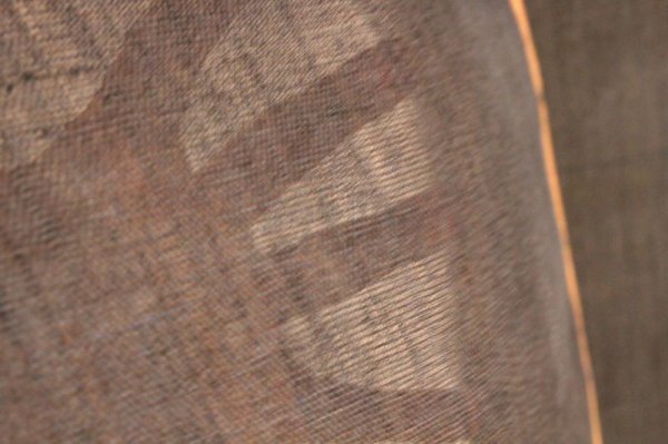 Photo4: Noren Mitsuru Japanese linen door curtain Kakishibu dragonfly 88 x 150cm