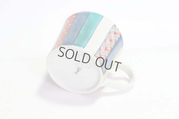 Photo5: Kutani Porcelain Japanese mug coffee tea cup komontogusa D 8.7cm