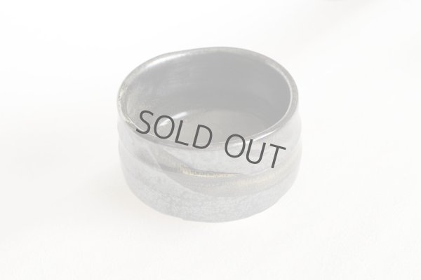 Photo3: Mino ware pottery Japanese tea ceremony bowl Matcha chawan nogime nagashi tsutsu