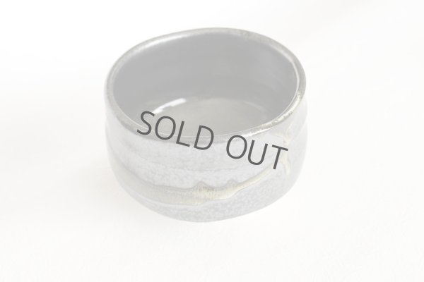 Photo4: Mino ware pottery Japanese tea ceremony bowl Matcha chawan nogime nagashi tsutsu