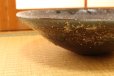 Photo2: Ikebana Suiban Vase Shigaraki Japanese pottery sori kushime D 34cm (2)