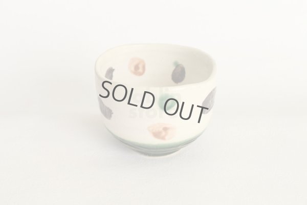 Photo3: Mino yaki ware Japanese tea bowl Kobiki oribe chawan Matcha Green Tea