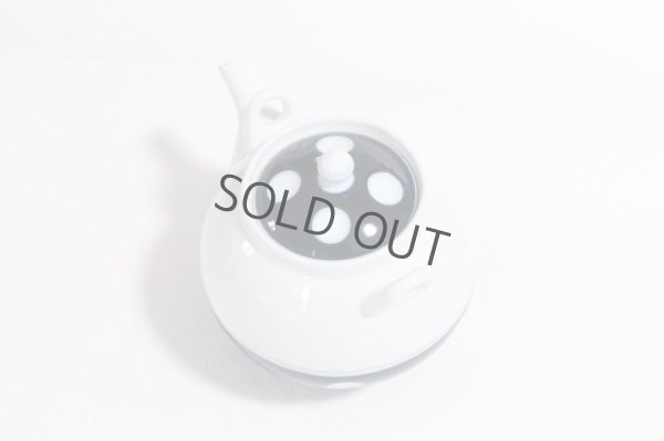 Photo12: Arita Porcelain sd Dobin Japanese tea pot polka dot navy blue 600ml