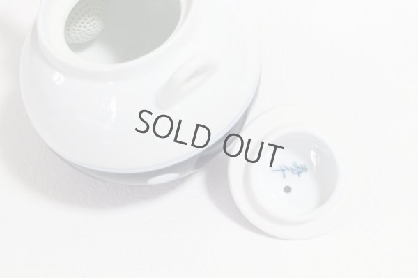 Photo11: Arita Porcelain sd Dobin Japanese tea pot polka dot navy blue 600ml