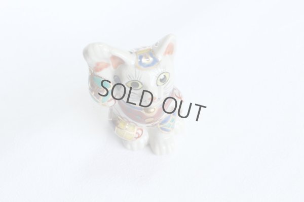 Photo9: Maneki Neko Japanese Lucky Cat Kutani Porcelain treasure takara H12cm