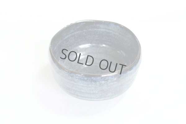 Photo2: Mino tea ceremony bowl matcha chawan YK pottery ai navy blue glaze kanejin