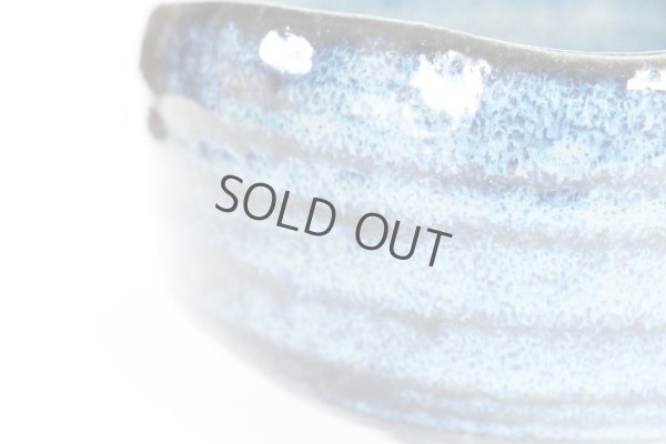 Photo8: Mino tea ceremony bowl matcha chawan YK pottery ai navy blue glaze kanejin