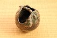 Photo1: Shigaraki Japanese pottery Vase tsuchi yohen teoke  H 15.5cm (1)