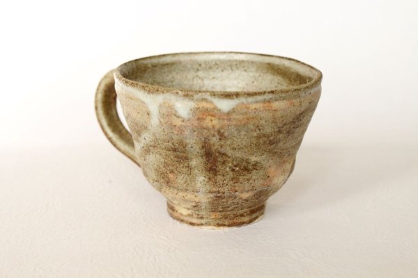 Photo7: Shigaraki ware Japanese pottery tea mug coffee cup haiyu glaze 300ml