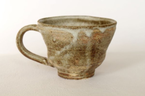 Photo6: Shigaraki ware Japanese pottery tea mug coffee cup haiyu glaze 300ml