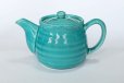 Photo5: Mino ware Japanese tea pot miyabi turquoise blue stainless tea strainer 540ml