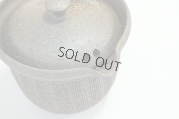 Photo6: Tokoname ware Japanese tea pot Kofu yakishime cover ceramic tea strainer 250ml