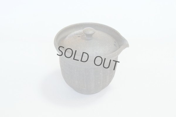 Photo7: Tokoname ware Japanese tea pot Kofu yakishime cover ceramic tea strainer 250ml