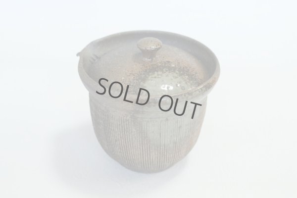 Photo9: Tokoname ware Japanese tea pot Kofu yakishime cover ceramic tea strainer 250ml