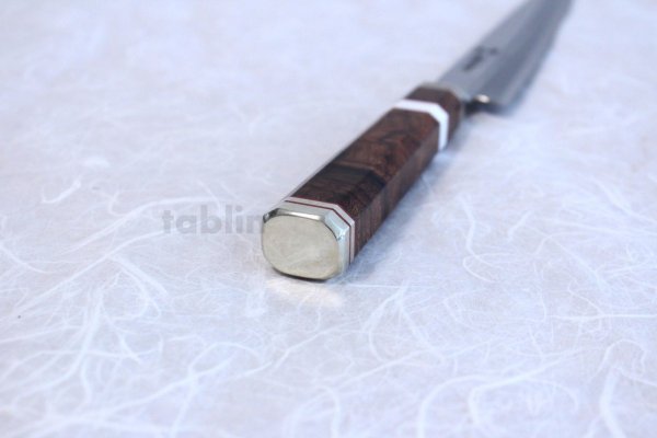 Photo10:  Shiden SAKAI TAKAYUKI silver-3 steel Kiritsuke Kengata yanagiba any size