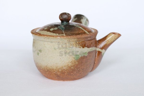 Photo9: Shigaraki pottery tea strainer Japanese tea pot kyusu shiro mingei 250ml