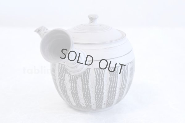 Photo2: Tokoname Japanese tea pot kyusu ceramic strainer YT Kenji hanshita gray 360ml