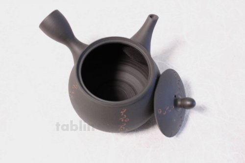 Other Images2: Tokoname ware Japanese tea pot kyusu ceramic strainer YT Sekiryu notauchi 340m