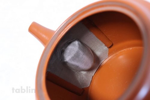 Other Images2: Tokoname ware Japanese tea pot kyusu stainless strainer Takeharu kiln 500ml