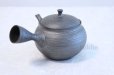 Photo2: Tokoname ware Japanese tea pot kyusu ceramic strainer YT Shoryu tenmoku 390ml (2)