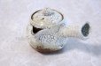 Photo1: Hagi yaki ware Japanese tea pot White kairagi Shoun kyusu pottery tea strainer  (1)