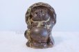 Photo1: Shigaraki pottery Japanese figurineTanuki Raccoon Dog Hineri H22cm (1)