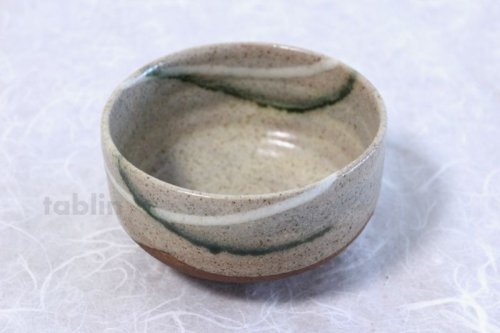 Other Images1: Shigaraki pottery Japanese tea bowl beige nagashi chawan Matcha Green Tea 