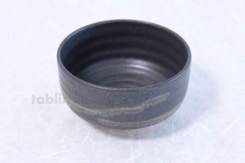 Other Images2: Shigaraki pottery Japanese tea bowl black do nagashi chawan Matcha Green Tea 