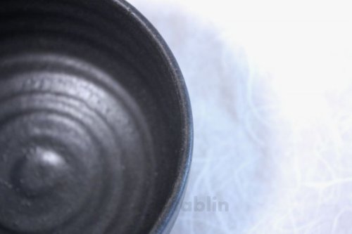 Other Images3: Shigaraki pottery Japanese tea bowl black do nagashi chawan Matcha Green Tea 