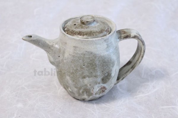 Photo2: Shigaraki Japanese tea pot hai yu pottery tea strainer 550ml