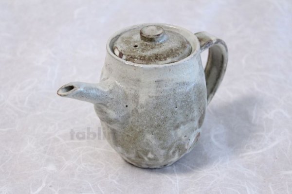 Photo1: Shigaraki Japanese tea pot hai yu pottery tea strainer 550ml