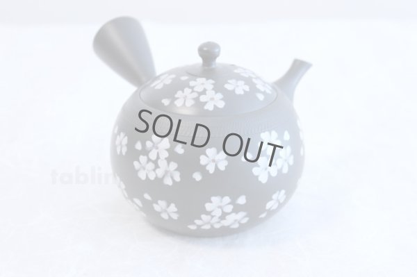 Photo1: Tokoname ware Japanese tea pot kyusu ceramic strainer YT Hokuryu plum k 350ml