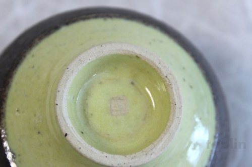 Other Images2: Kiyomizu porcelain Japanese matcha tea bowl yellow wan Daisuke Tokinoha