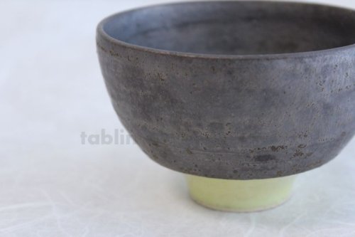 Other Images3: Kiyomizu porcelain Japanese matcha tea bowl yellow wan Daisuke Tokinoha