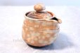 Photo3: Hagi yaki ware Japanese tea pot Ayatuti Keizo kyusu pottery tea strainer 400ml (3)