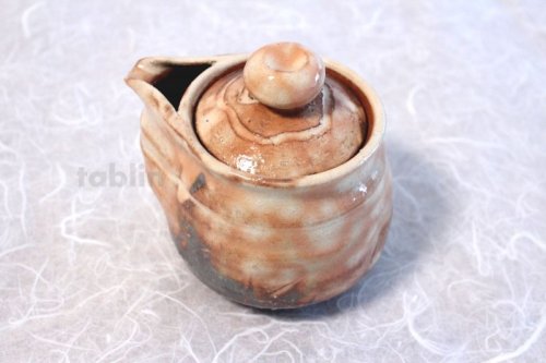 Other Images2: Hagi yaki ware Japanese tea pot Ayatuti Keizo kyusu pottery tea strainer 400ml