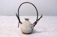Photo5: Shigaraki pottery Japanese small vase mimituki wood handle H 7cm