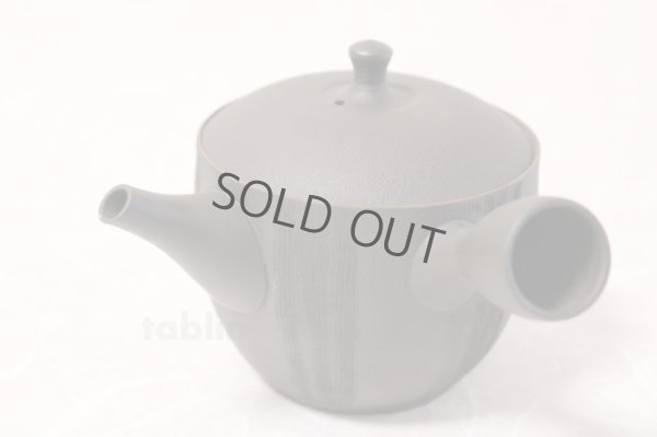 Photo4: Tokoname ware Japanese tea pot kyusu ceramic strainer YT Sekiryu notafushi 300ml